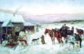 冬の狩猟でのニコライ・スヴェルチコフ